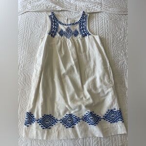 J. Crew Tank Embroidery Dress